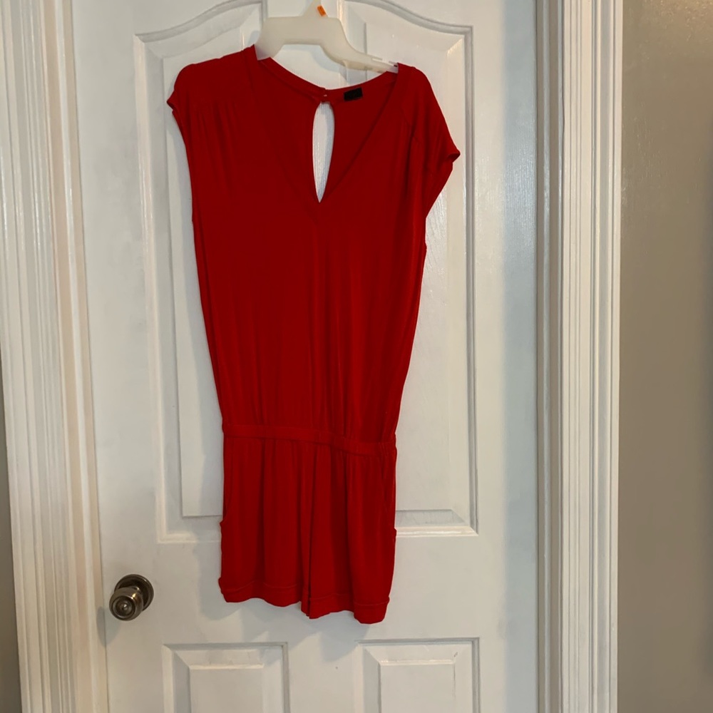Venus red romper
